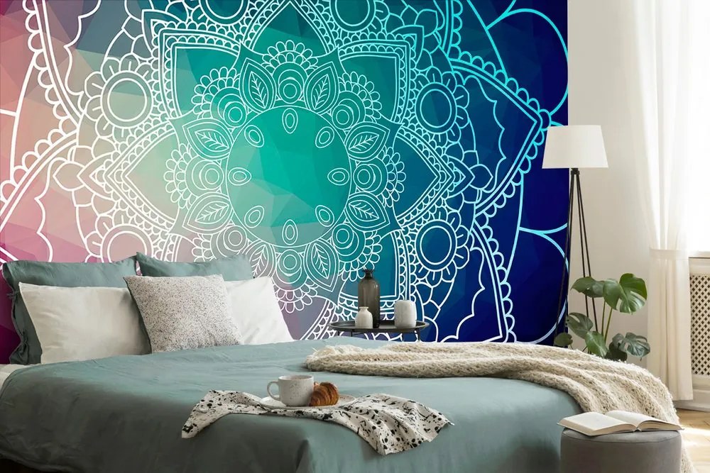 Samolepiaca tapeta pastelová Mandala