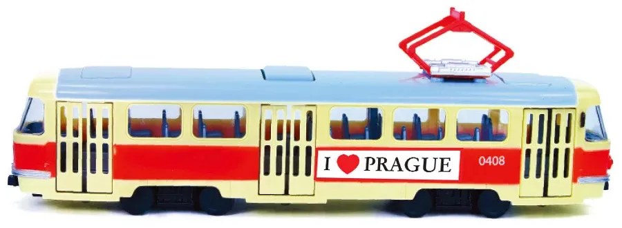 RAPPA Električka Tatra T3 hlásiaci zastávky v češtine - 28 cm - I Love Prague - Rappa