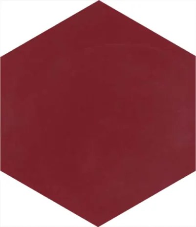 Cementová dlažba Hexa M59 - Farba: Chilli | Articima