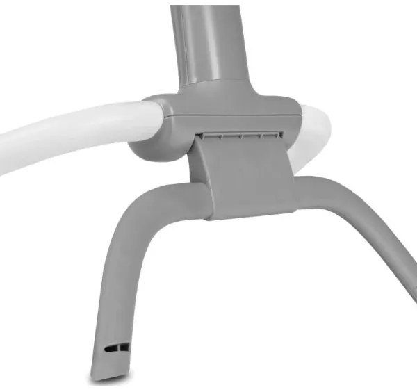 Lionelo - Detské vibrujúce hojdacie lehátko s melódiou PASCAL 2xAA šedá/tyrkysová