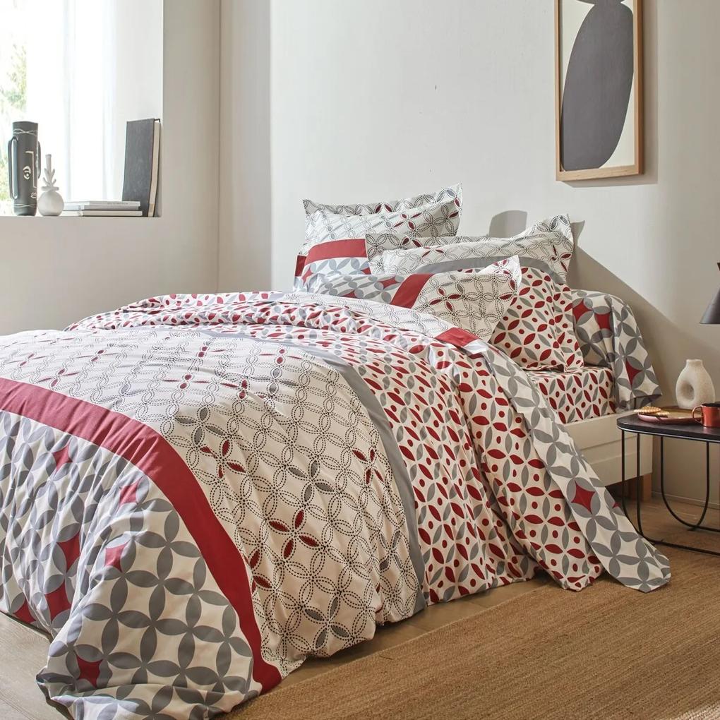 Bavlnená posteľná bielizeň Marlow s geometrickým vzorom (*) Súprava obliečok na vankúš (70x90) a na prikrývku (140x200) v klasických rozmeroch a bez chlopne na zasunutie pod matrac.