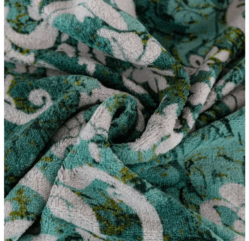 Mikroplyšové obliečky ORIENTINO zelené Rozmer obliečky: 70 x 80 cm | 140 x 200 cm