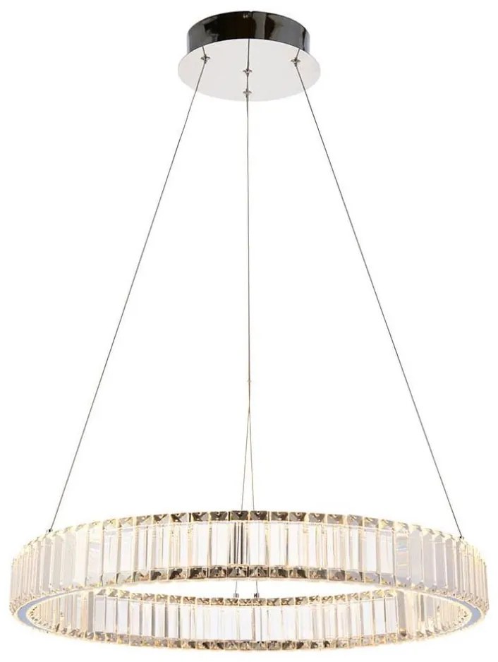 Endon 102255 - LED stmievateľný luster na lanku LAGUNA LED/36W/230V lesklý chróm