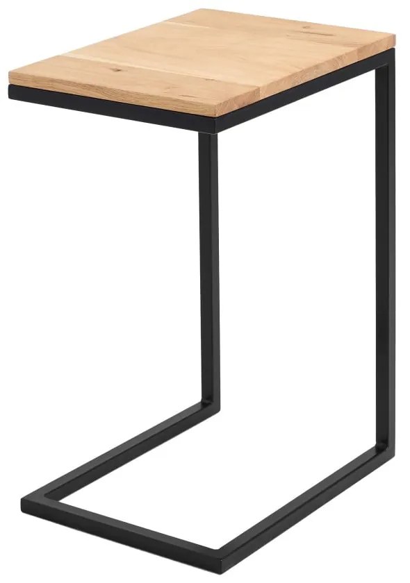 Odkladací stolík s čiernou konštrukciou Custom Form Lupe