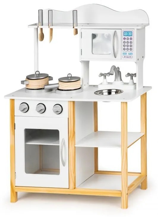 Drevená kuchynka pre deti + doplnky Ecotoys