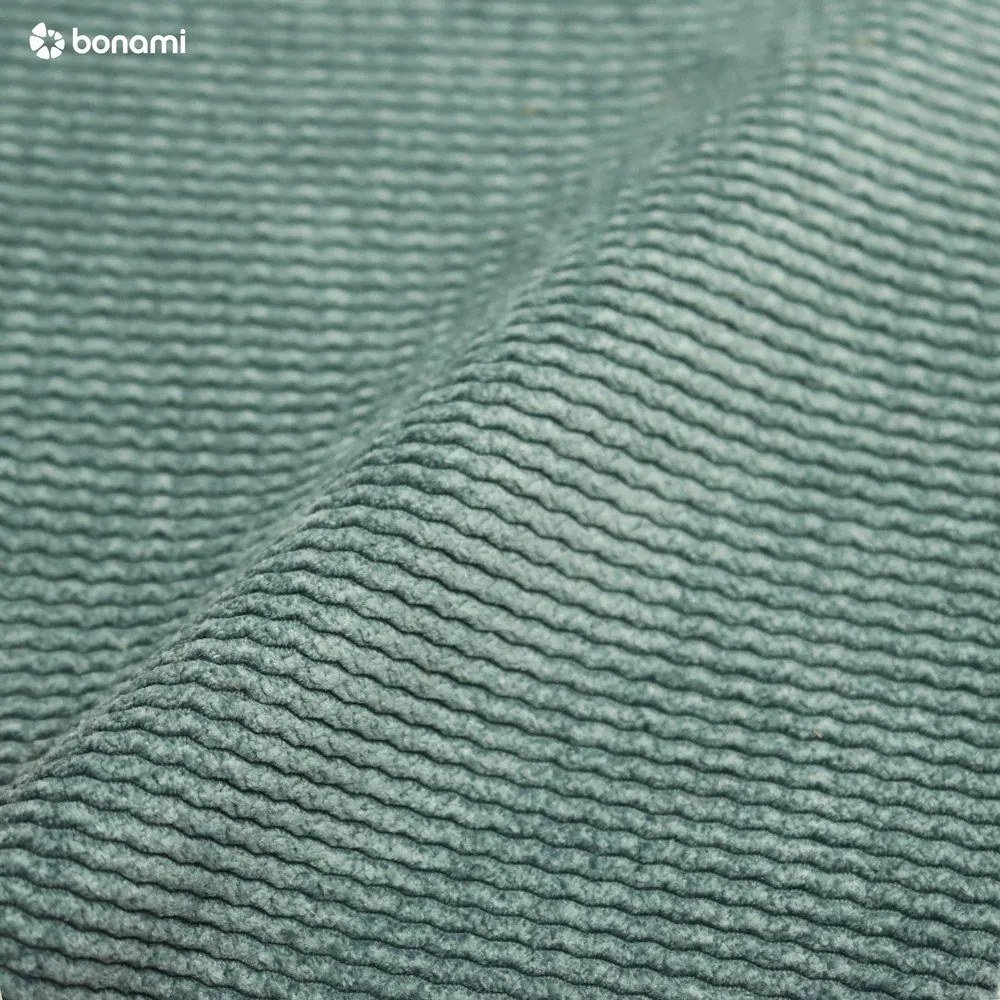 Tyrkysovomodrá menčestrová rozkladacia/s úložným priestorom pohovka 215 cm Bjork – Bonami Selection