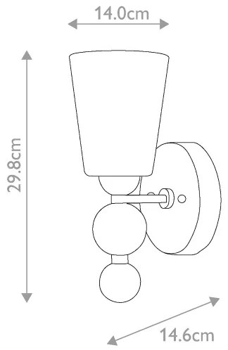 Hinkley HK-ZELDA1-PN - Nástenné svietidlo ZELDA 1xE27/60W/230V lesklý chróm