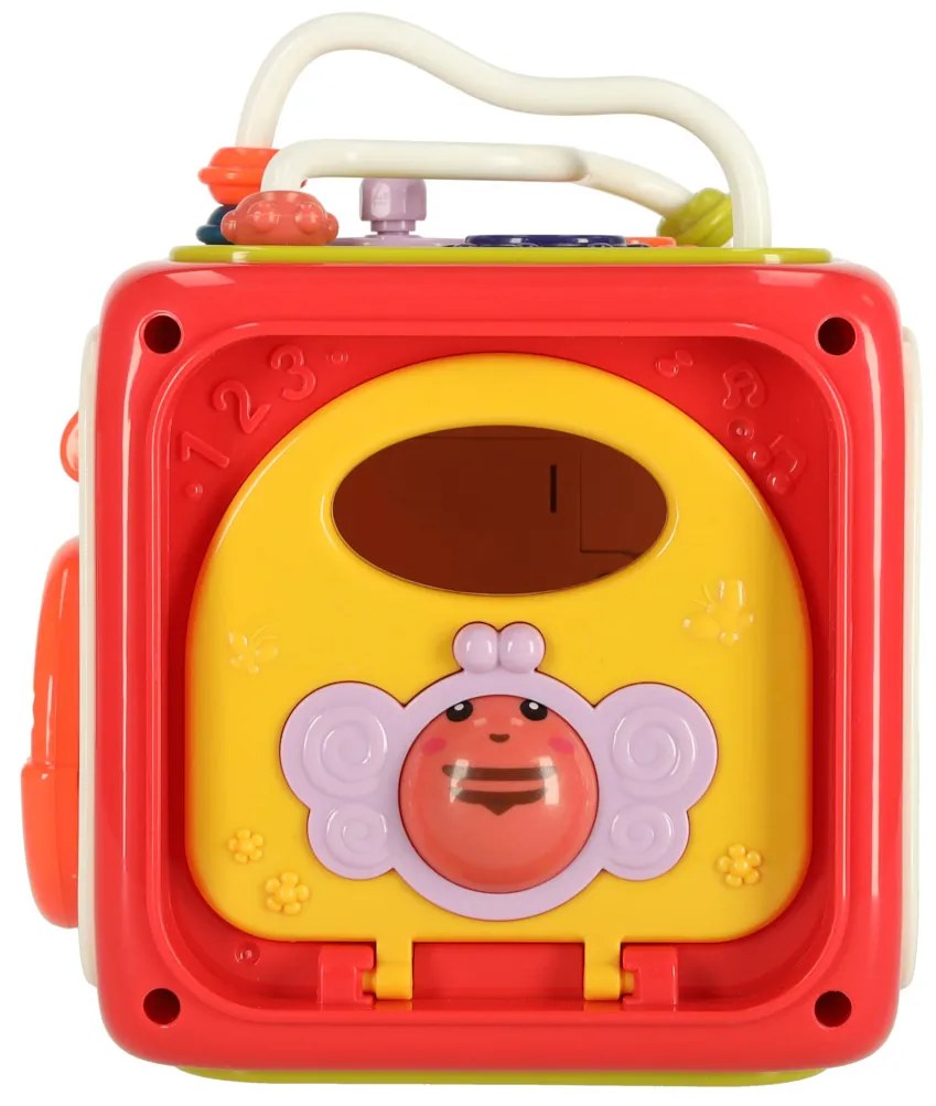 KIK Vzdelávacia senzorická kocka 6v1 Montessori triedič