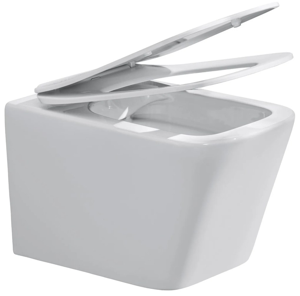 Závesná WC misa nástenná biela