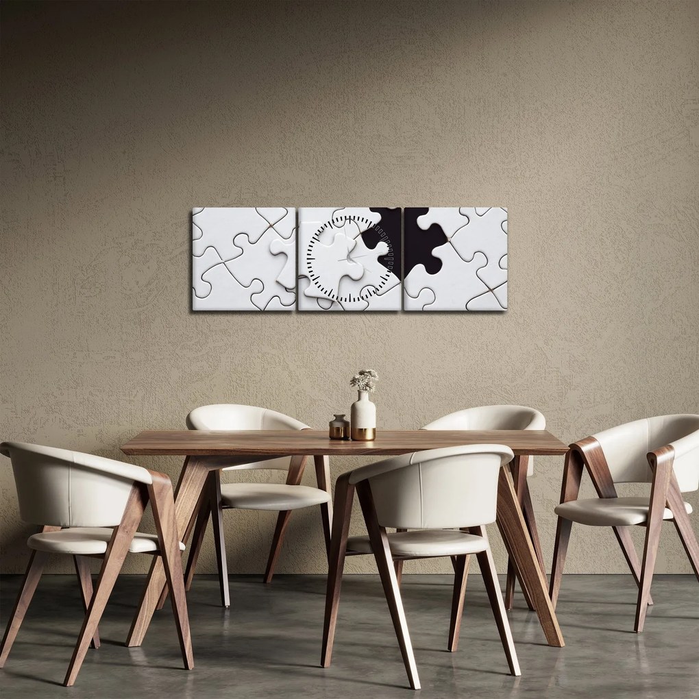 Obraz puzzle (s hodinami) (90x30 cm)