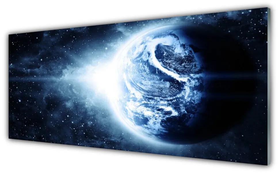 Obraz plexi Krajina vesmír planéta 125x50 cm