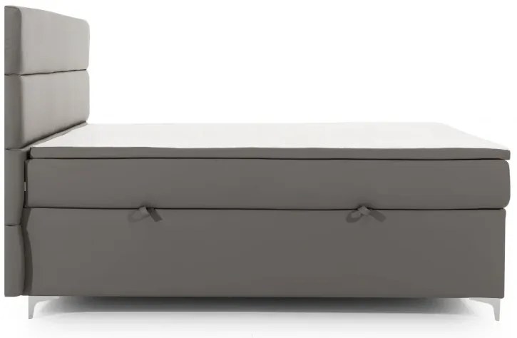 Posteľ Boxspring Amadeus 200x180, modrá (koženka - bao 20)