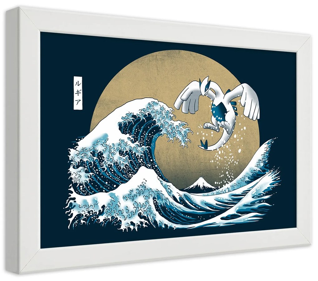 Gario Plagát Tsunami - japonský motív Farba rámu: Bez rámu, Rozmery: 30 x 20 cm