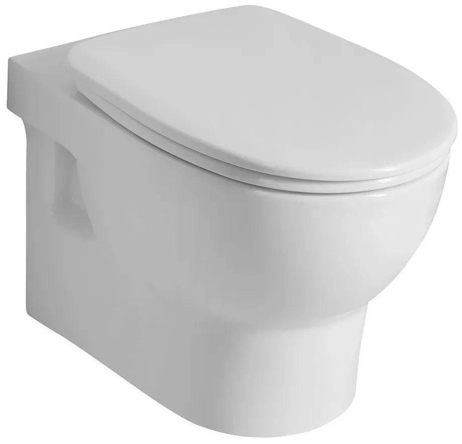 Aqualine Aqualine, ABSOLUTE závesná WC misa, Rimless, 50x35 cm, biela, 10AB02002