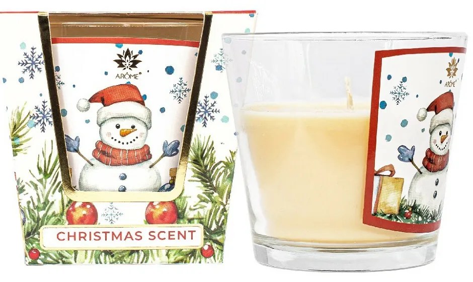 Arome Vonná sviečka v skle Christmas Scent, 120 g