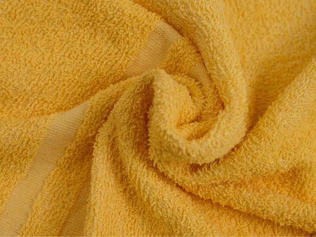 Uterák BASIC DUAL 50 x 100 cm žltý, 100% bavlna