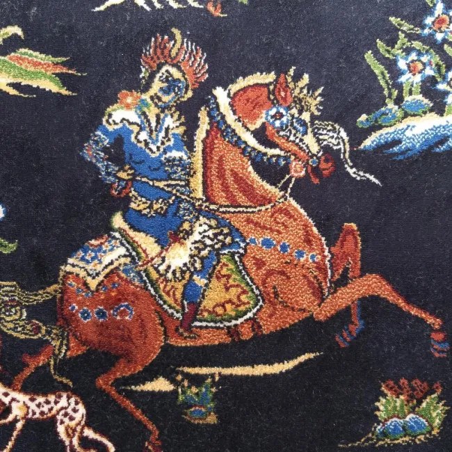Koberec Exkluzívny Qum Silk 10 modrý