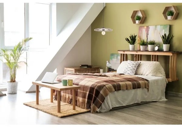 Luster na lanku FALCO 1xE27/60W/230V pr. 30 cm béžová