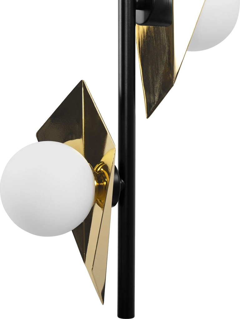 Toolight Toolight, stropné svietidlo 2xG9 APP1410-CP, čierna-zlatá, OSW-03087