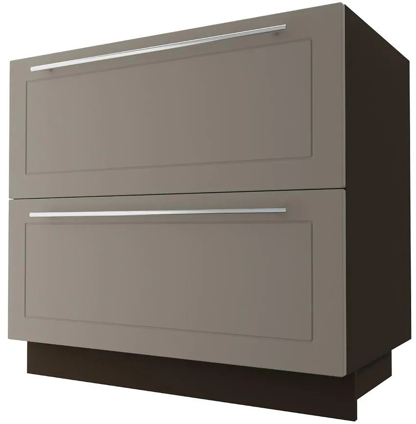 Kuchynská skrinka D2E/90 Quantum beige mat/lava