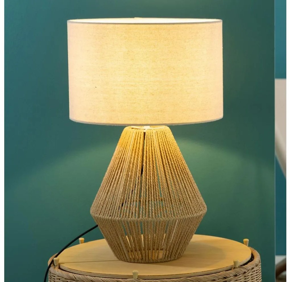 Brilliant - Stolná lampa LARAINE 1xE27/42W/230V béžová