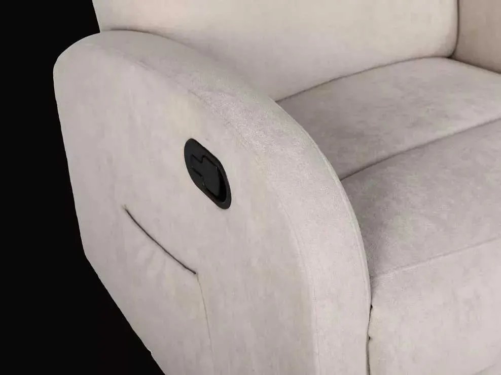 LuxuryForm DESIGN Televízne kreslo BRUNO otočné s polohovaním - béžové