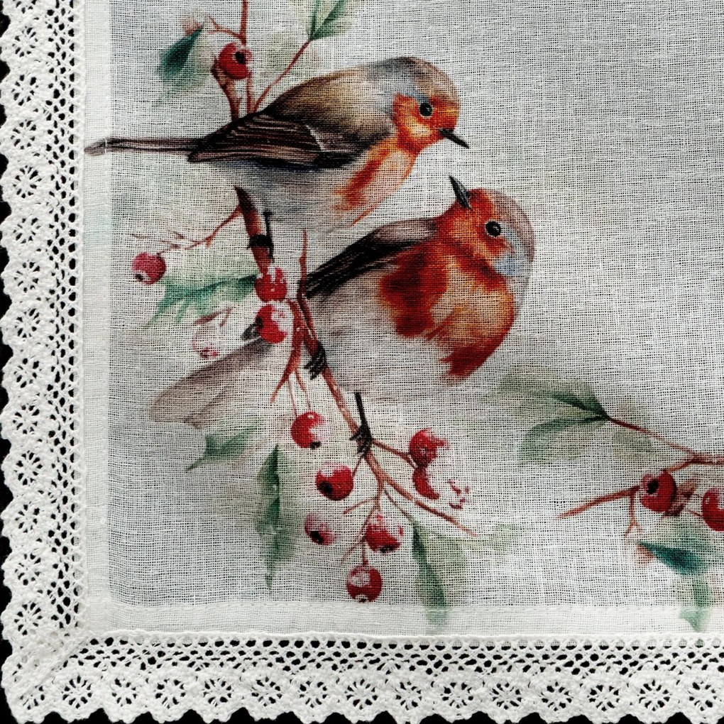 VIANOČNÝ OBRUS XMAS5 85X85 CM VZOROVANÁ