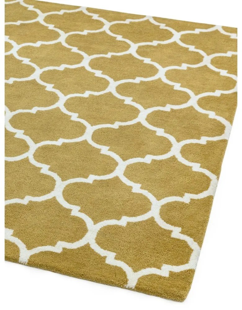 Okrovožltý ručne tkaný vlnený koberec 160x230 cm Albany – Asiatic Carpets