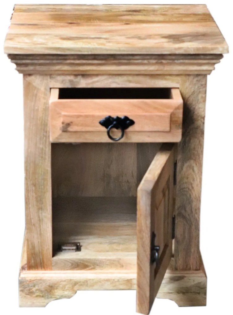 furniture-nabytek.cz - Drevený nočný stolík masív 45x60x40