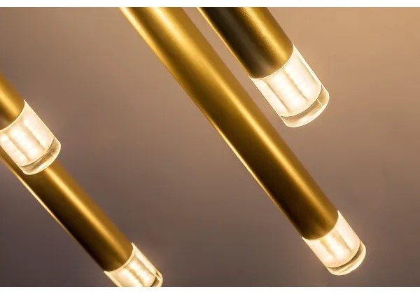 Rabalux 72365 - Luster na lanku RAMIRA 10xG9/5W/230V zlatá