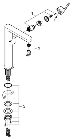 GROHE 32618003 - Umývadlová batéria PLUS XL lesklý chróm