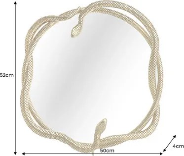 Zrkadlo 45786 Snake Ø50cm Zlaté - Komfort-nábytok