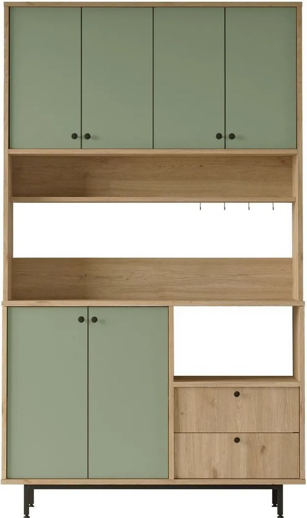 Skriňa Rery Oak and Green