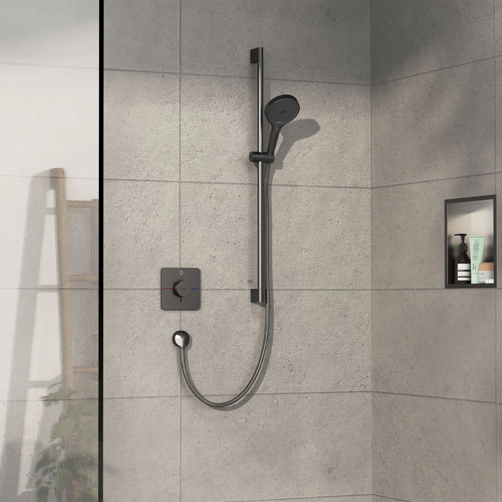 Hansgrohe ShowerSelect Comfort Q, termostat pod omietku pre 1 spotrebič, kartáčovaný čierny chróm, HAN-15581340