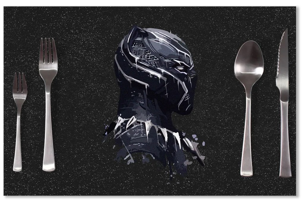 Sablio Prestieranie BLACK PANTHER z profilu Vesmír: 40x30cm