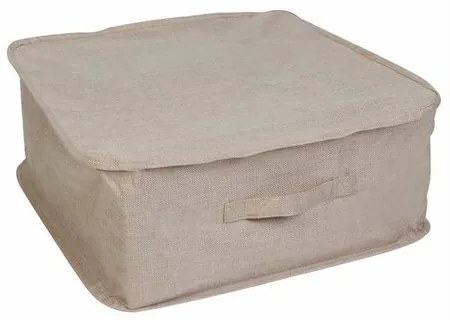 Compactor Textilný úložný box na oblečenie a prikrývky so zipsom Sandy 46 x 46 x 20,5 cm