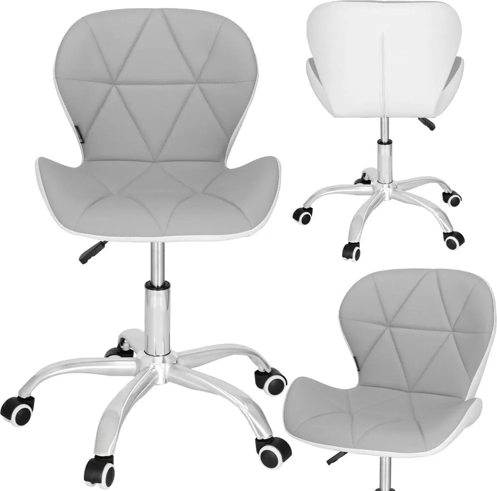 Springos kancelárska stolička – otočná stolička na kolieskach pre prácu a štúdium Farba: sivá