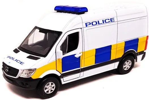 Welly Auto 1:34 Welly MB Sprinter policajný 4,5cm