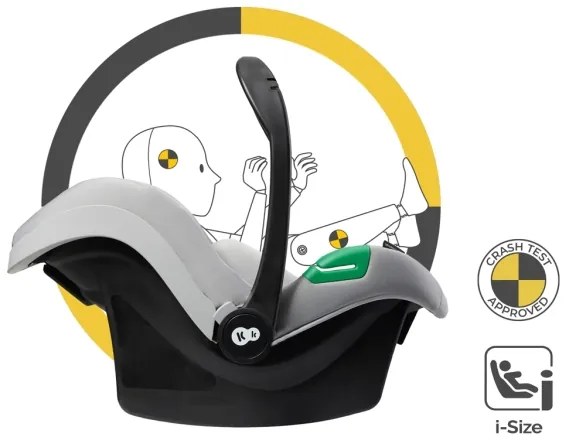 KINDERKRAFT - Kombinovaný kočík 3v1 ESME Moonlight grey + autosedačka MINK PRO