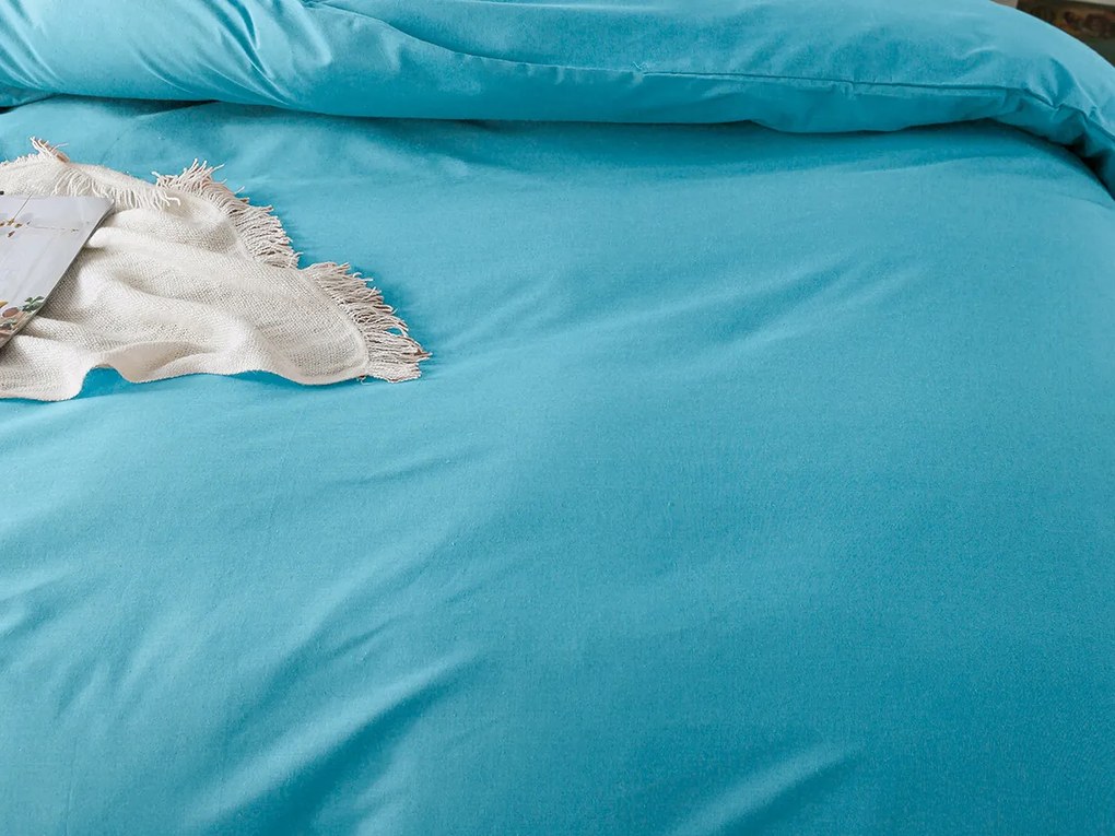 XPOSE® Bavlnené Renforcé obliečky EVITA na dve lôžka - azúrové