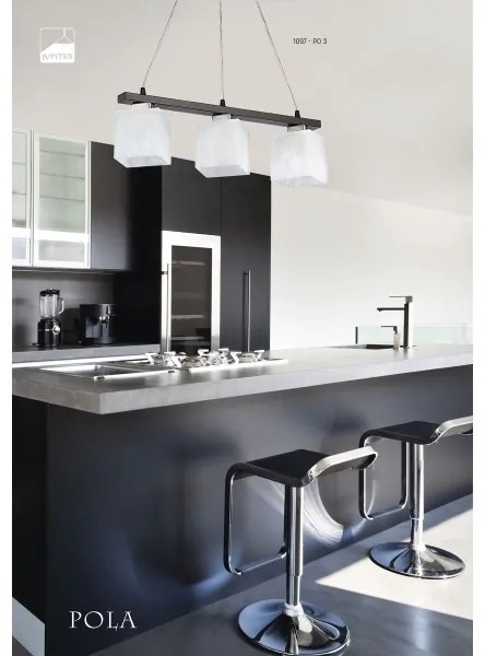 Jupiter 1097 - PO 3 - Luster POLA 3xE27/60W/230V wenge