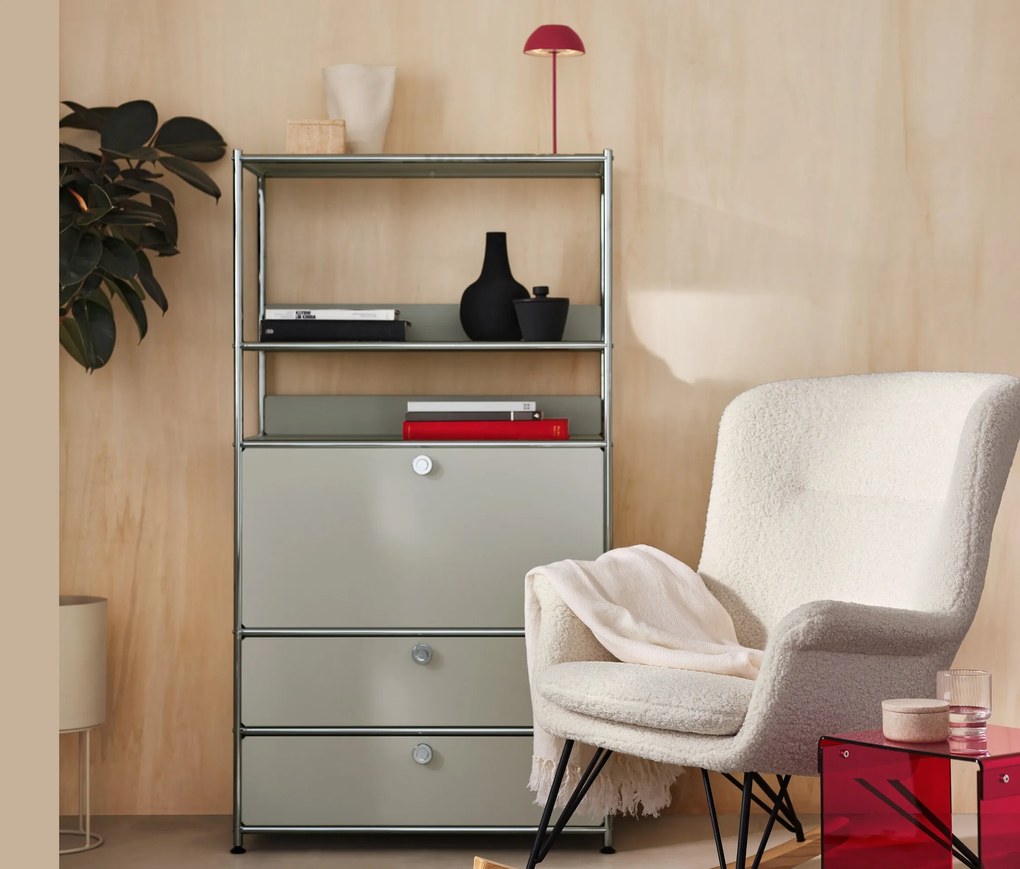 Hojdacie kreslo s látkou z buklé