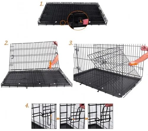 Prepravná klietka 91 x 58 x 64 cm FEANDREA PPD36H