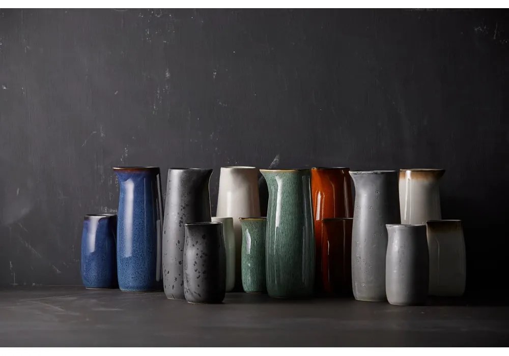 Sivá keramická kanvička na mlieko 500 ml Grey/Grey – Bitz