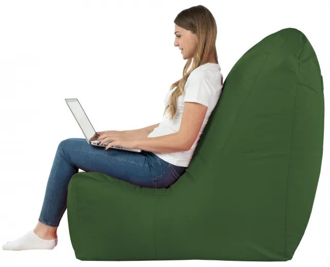 Moderné kreslo DISTINTO tmavo zelené (OUTDOOR)