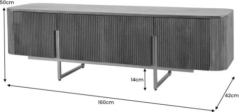 TV-skrinka 43334 Gatsby 160cm Drevo Mango - Komfort-nábytok