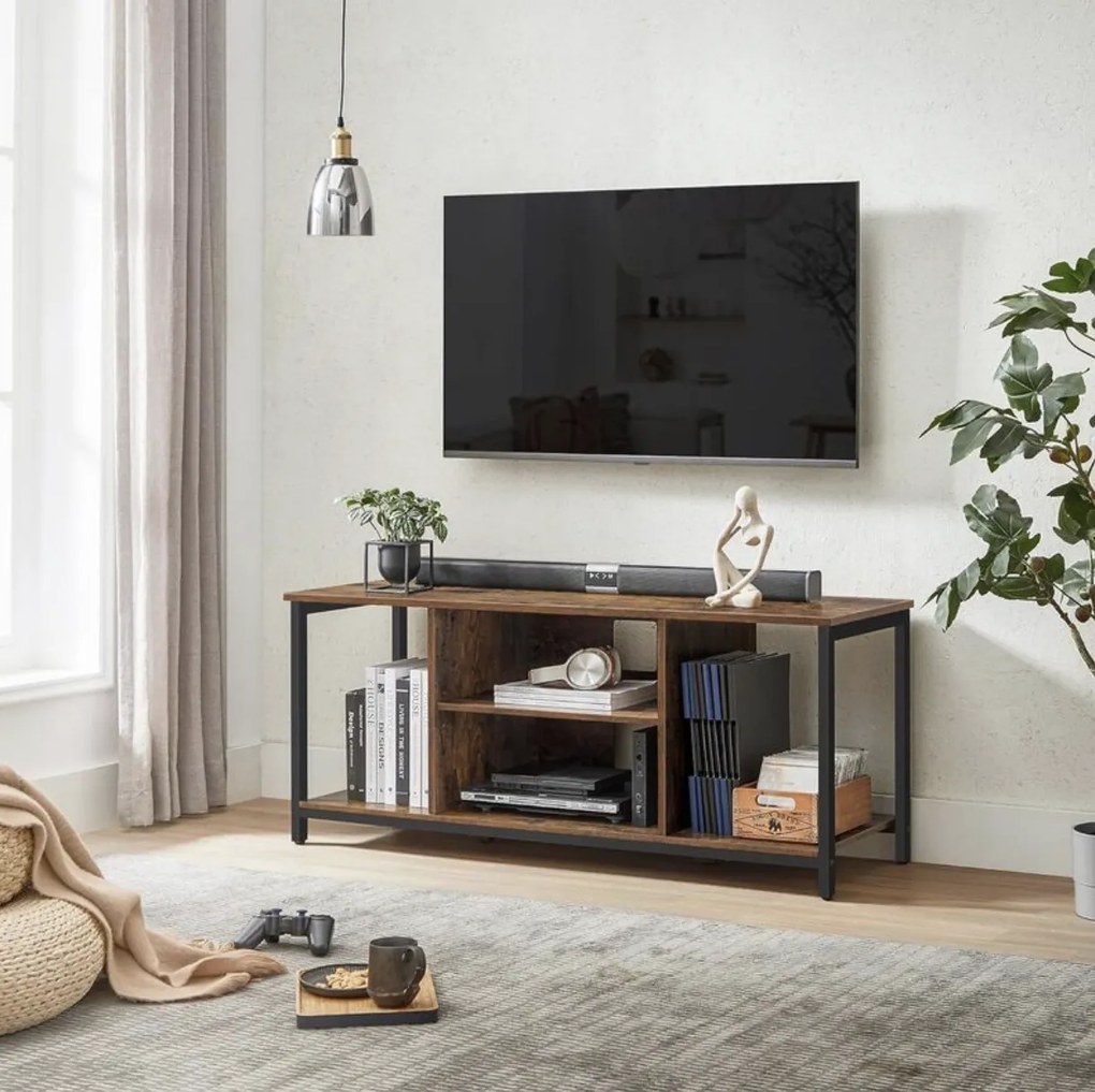 TV stolík Vasagle Pafo hnedý/čierny