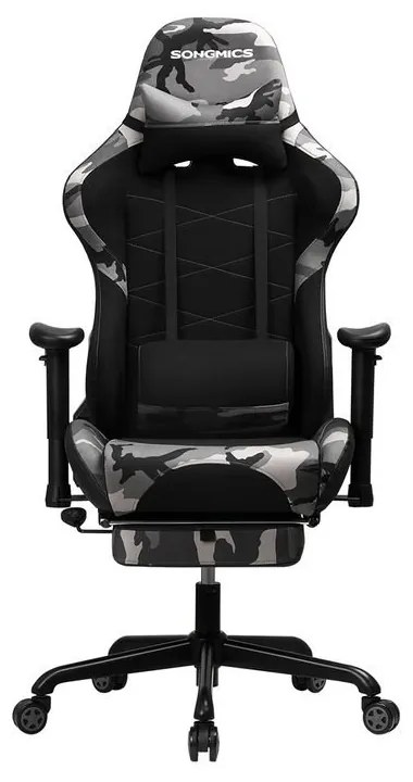 SONGMICS Herná stolička s opierkou na nohy RCG52GYV1