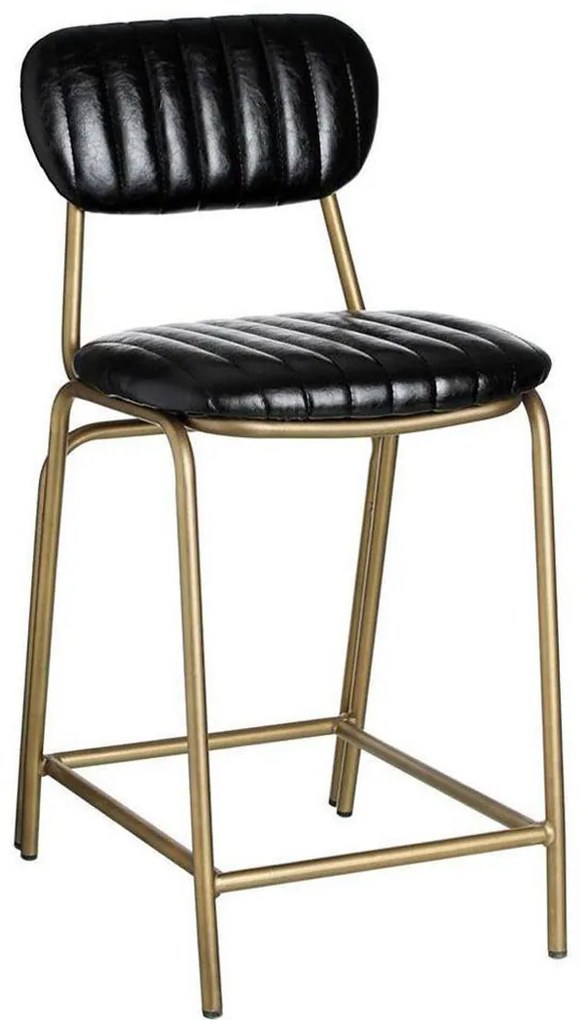 Barová stolička „Olivier Black", 49 x 42 x 88 cm