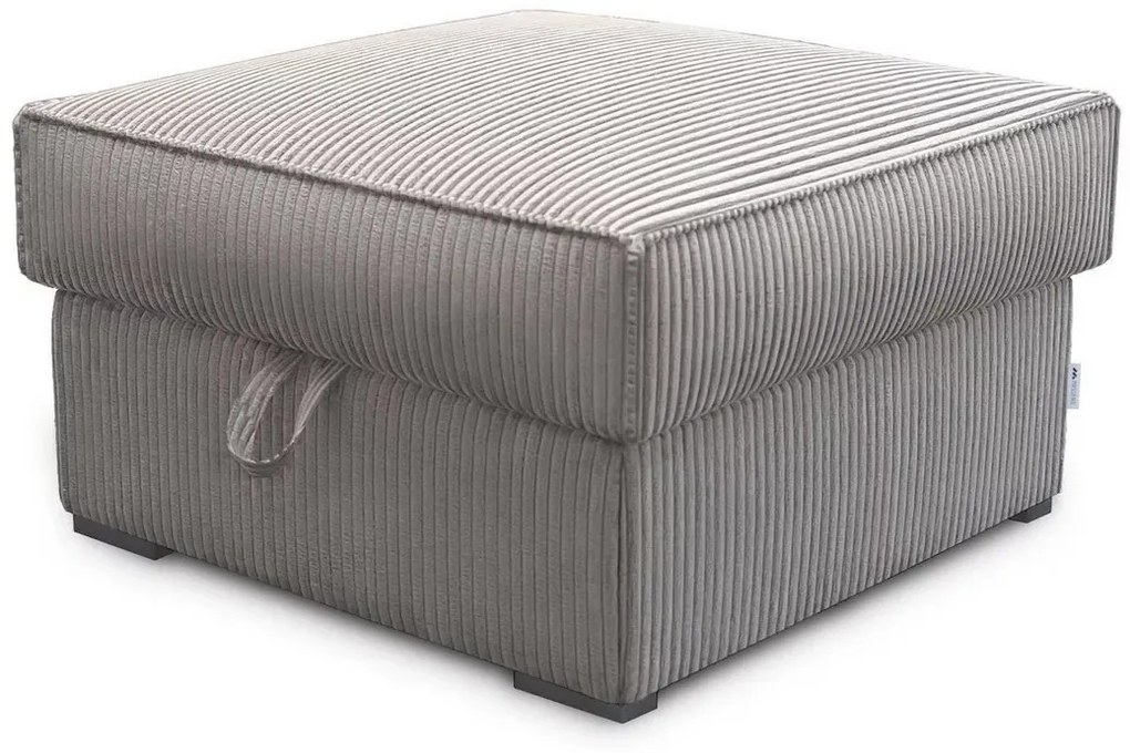 Béžový taburet SMART COSARO s úložným priestorom 65x65 cm